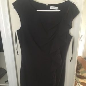 Calvin Klein Work Career Dress   Navy Blue